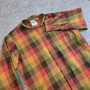 VIYELLA Bullock & Jones Mens L Button Down Long Sleeve Wool Blend Plaid‎ Fall